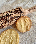 Mini Embossed Rolling Pin Set Of 3 With Bees, Meadow And Forest Patterns For Cookies, Play Dough And Clay, Kid Friendly Craft Kit