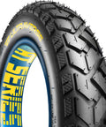 Close-up of Beefy 20x3 Fat Bike Tire For MTB And E Bikes With All Terrain Directional Tread Built For Street And Trail Adventures