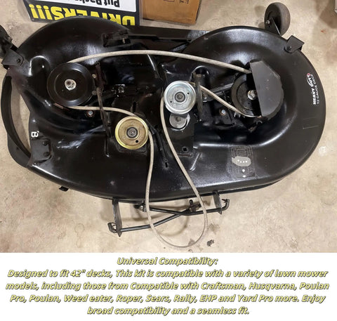 532151785 Mower Arm Bracket Roller Cam Kit For Husqvarna And Craftsman Riding Mowers With 42 Inch Deck Replacement Assembly Includes Idler Arm Bracket Brake Arm And Spring