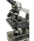 Starter Grade 100x To 1000x Compound Microscope For Students with mechanical stage close-up view showing objective lenses