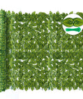 Artificial Ivy Privacy Fence Screen Set 120 By 40 Inches With 12 Pack 20 By 20 Inch Panels Vented Base Grid Delivers Breathable Privacy