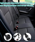 2 Pack Universal 3 Point Retractable Seat Belt Harness Kit installed in car with heavy-duty webbing and adjustable lap belt