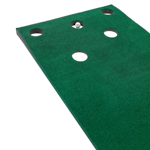 Odyssey 10 Foot Indoor Putting Green Mat For Home Or Office Practice with multiple holes and realistic surface