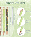 Three pens from Seven Glitter Pens Set For Women With Ten Black Ink Refills Cute Sparkly Ballpoint Pens In Seven Designs