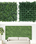 Boxwood Wall Panels 12 Pack 10x10 Inches Realistic Artificial Greenery For Indoor Outdoor Backdrops Faux Foliage Wall Decor