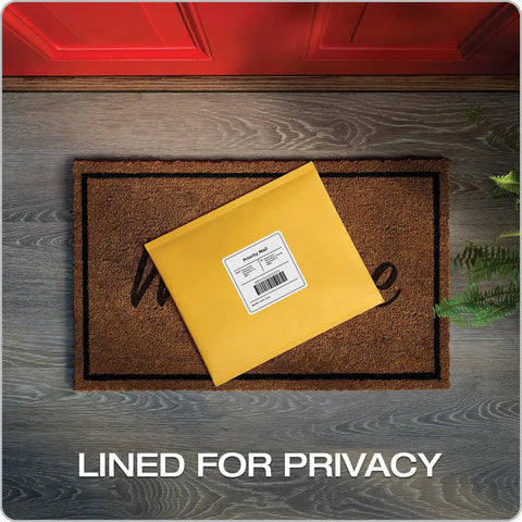 Bubble Mailers 8.5 X 11 Inch Kraft Padded Envelopes With Self Seal Closure on welcome mat for privacy and protection