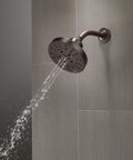 Oil Rubbed Bronze 5-Spray Shower Head With H2Okinetic Technology, Raincan Round Showerhead, Venetian Bronze 52668-RB 1.75 GPM