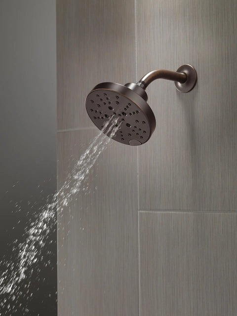Oil Rubbed Bronze 5-Spray Shower Head With H2Okinetic Technology, Raincan Round Showerhead, Venetian Bronze 52668-RB 1.75 GPM