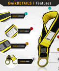 Rugged Fall Protection Kit With Full Body Harness Lanyard Roof Anchor And Cross Arm Strap Built Tough For Roofing Jobs ANSI OSHA PPE