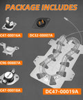 Dryer Heating Element Kit Replaces DC47 00019A Fits A Bunch Of Models with components DC47-00016A DC32-00007A visible