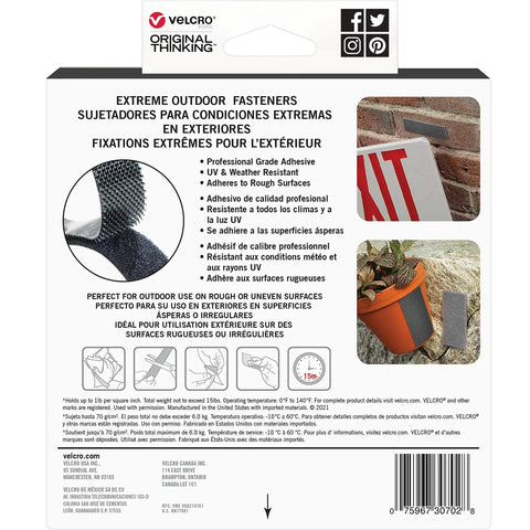Packaging of Extreme Outdoor Mounting Tape For All Weather Use 20 Feet By 1 Inch Heavy Duty Stick On Adhesive with images and text details