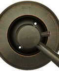 Linden 17 Series Dual Function Shower Valve Trim Kit Venetian Bronze T17093 RB with control dial, front view