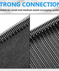 12 Inch Conveyor Belt Fastener Kit With 12 Pieces Of 316 Stainless Steel Clipper Lacing And 70 Inch Hinge Pin Box Needle Fasteners for light industrial systems.