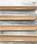 Six Pieces 4.84 Inch Wood Furniture Pull Handles Beech Wood Painted Smooth Drawer Closet Cupboard Pulls With Two Holes Center Distance 3.78 Inch Durable Beech Cabinet Hardware