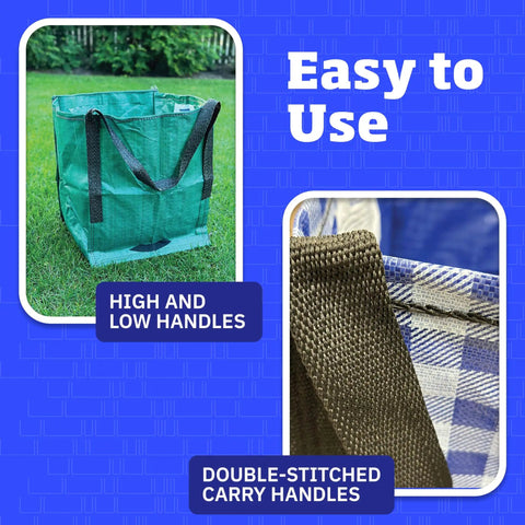 Heavy Duty Storage Tote Bag 22 Gallon Rugged Woven Polypropylene Moving Bag Reusable Self Standing Design Holds Up To 500 Pounds