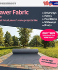 Top Notch Paver Underlayment Fabric 8 Oz For All Paver Types Made In America 50 Year Durability Twice As Thick As The Competition