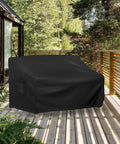 Waterproof Patio Loveseat Cover For 2 Seater Outdoor Furniture With Air Vent And Handles Fits 54W X 37D X 35H Inches Black Heavy Duty