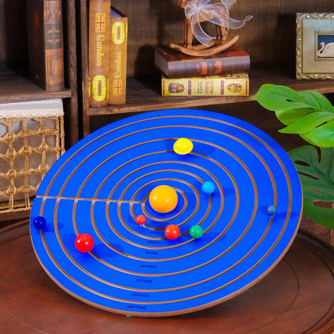 Hands On Solar System Wooden Puzzle For Kids 21.2 Inches Big Planet Puzzle Board With Sun And Eight Planets.