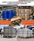 54 Inch Flexible Pallet Strap Feeder Stick For PE Guide Strapping, Quick Threading Tool With Extended Handle, Streamlines Packing, Reduces Bending, 2 Pack used to strap pallets in warehouse and port shipping