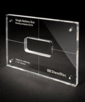 Precision Guitar Battery Box Routing Template For Single Compartment Cavity Layout Kills It Every Time For Luthiers, clear acrylic, 1-1/4" depth.