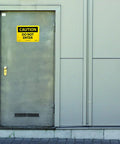 OSHA Caution Do Not Enter Sign 10 Inch By 7 Inch Rigid Plastic Black On Yellow Indoor Outdoor Weatherproof And Chemical Resistant Worksite Must Have Safety Sign That Keeps Everyone In Check on metal door