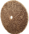Eight Inch P150 Medium Grit Cut And Polish Discs Aluminum Oxide Non Woven Surface Prep Pads for metal finishing, close-up view.