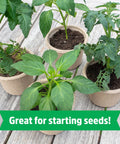 Organic Seed Starting Block Expands to 12 Quarts, All Purpose Potting Mix For Veggies Herbs And Flowers, Works As Starter Soil