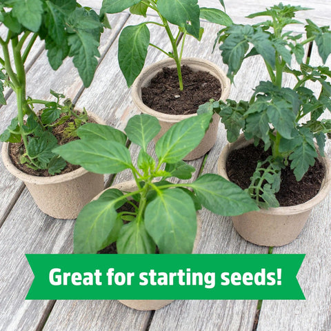 Organic Seed Starting Block Expands to 12 Quarts, All Purpose Potting Mix For Veggies Herbs And Flowers, Works As Starter Soil
