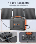 Compact 30W Foldable Solar Panel Charger With DC USB C USB A Outputs Waterproof And High Efficiency Portable Power Kit