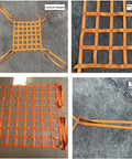 Heavy Duty Cargo Lifting Net 2x2M Pallet Mesh Bag For Hoisting And Loading 3T Capacity with polyester straps