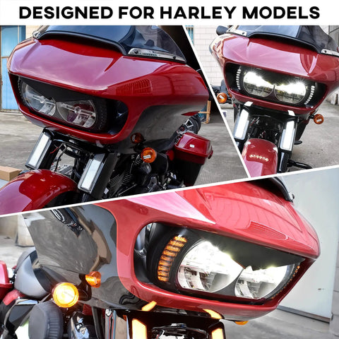 Headlight Eyebrow Sticker For 2015 Up Road Glide Black Eyebrow Eyelid Trim Cover Visor Decoration For Harley Davidson Road Glide