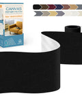 Rugged Canvas Repair Tape 4 By 63 Inches Self Adhesive Waterproof Patch For Quick Fixes On Tears Holes Burns Black