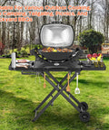 Portable Foldable Grill Table With Wheels And Side Shelf 51 Inch Large Space BBQ Stand For Woodfire OG Series Grills in garden