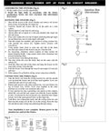 Instructions for assembling Monterey 2 Light Outdoor Hanging Lantern in Brushed Nickel Finish with diagrams and parts list.