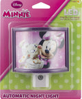 Minnie Mouse Wrap Shade LED Night Light Kid-Friendly Plug-In Wall Night Light With Dusk-To-Dawn Sensor For Kids Bedrooms