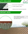 Ridged Slat Privacy Slat For 3 To 8 Foot Chain Link Fence Black Single Wall Bottom Locking Slat Durable United States Made