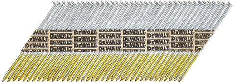 Heavy Duty Framing Nails 30 Degree Paper Tape Galvanized Smooth Shank Offset Round Head 3 1/4 Inch By.131 Inch Paper Collated