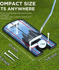 Classic Golf Putting Mirror For Alignment And Consistency Training On The Go Portable 12 By 6 Inch Practice Mirror With Tees