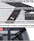 Reinforced top of Upgraded Magnetic Screen Door With Full Strip Magnets 74x81 Inch Fiberglass Heavy Duty Mesh Sliding Screen Door