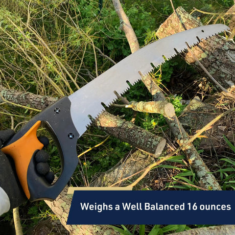 Large Arborist Pruning Saw With Raker Tooth For Green Wood Fast Cutting 20 Inch Blade Ergonomic Cushioned Handle Ideal For Large Branches And Tough Yard Tree Work