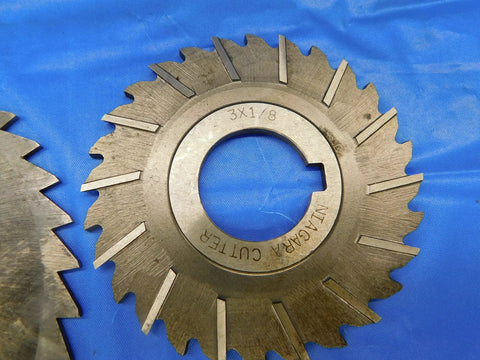 3-inch side cutter from 7 Piece Milling Cutter Set For Metalworking With HSS Side Cutters Ranging 3 To 5 Inches And A 1 Inch Pilot