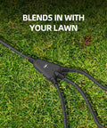 Outdoor Extension Cord With 1 To 3 Splitter Outlets, 25 Ft Waterproof Power Cord With Safety Cover, 16 AWG, ETL Listed on grass