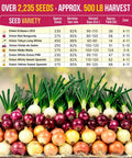 Indoors Or Outdoors Onion Seed Variety Pack Heirloom Non GMO Eight Varieties With 2200 Seeds Including Walla Walla Green Onion