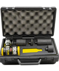 Stackable 10 Ton Hydraulic Ram Kit With Snap In Extensions For Tire Service And Auto Work, Adjustable From 3.5 To 11.25 Inches