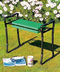 2-In-1 Garden Kneeler Seat With Tool Bags, Portable Stool And Kneeling Bench Flip Over Design For Weeding And Pruning in garden