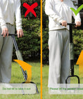 Pro Grade Spike Aeration Tool For Compacted Soils And Lawns With Heavy Duty Steel Frame demonstrated with correct usage