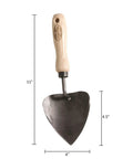 Potting Trowel Built Tough Heavy Duty Garden Tool with Extra Large Curved Blade Tempered Boron Steel Blade Ash Wood Handle 11 Inch