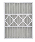 Front view of 20x25x5 MERV 13 air filter for allergies dust pet dander and smoke, universal fit for most HVAC furnaces with 4 inch slot.
