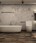 Bathroom featuring Classic Oil Rubbed Bronze Bathroom Accessories Set 4 Piece Wall Mounted Hardware Include Robe Hook