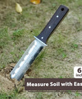 Hori Hori Garden Knife With Leather Sheath And Handguard Pro Grade 440 Stainless Steel Blade Sharpening Stone Included for soil digging
